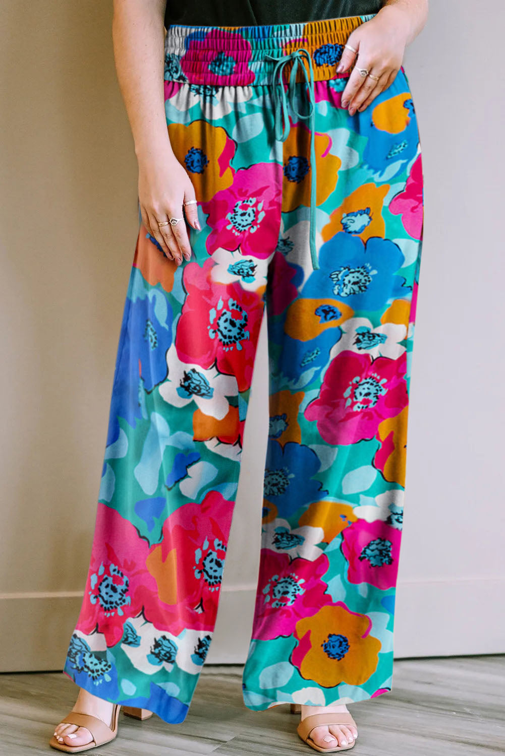 Flower Bomb Wide Leg Pants