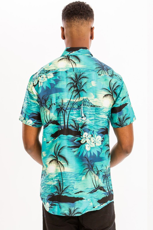 Men's Under the Seas Button Down Casual Shirt