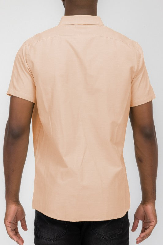 It's the Pastels Men's Button Down Short Sleeve Shirt