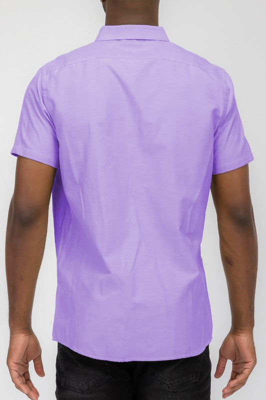 It's the Pastels Men's Button Down Short Sleeve Shirt