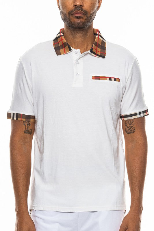 Designer Style Short Sleeve Shirt-Men's