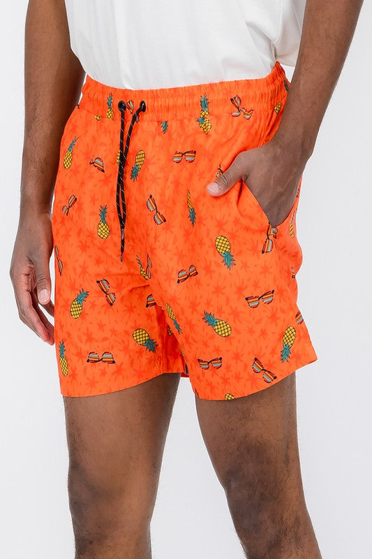 Fun in the Sun Pineapple Swim Trunks