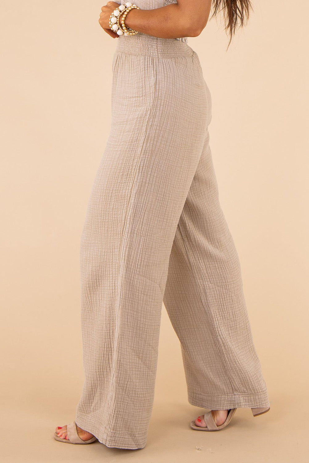 Sandy Seas Wide Leg Pants-Plus