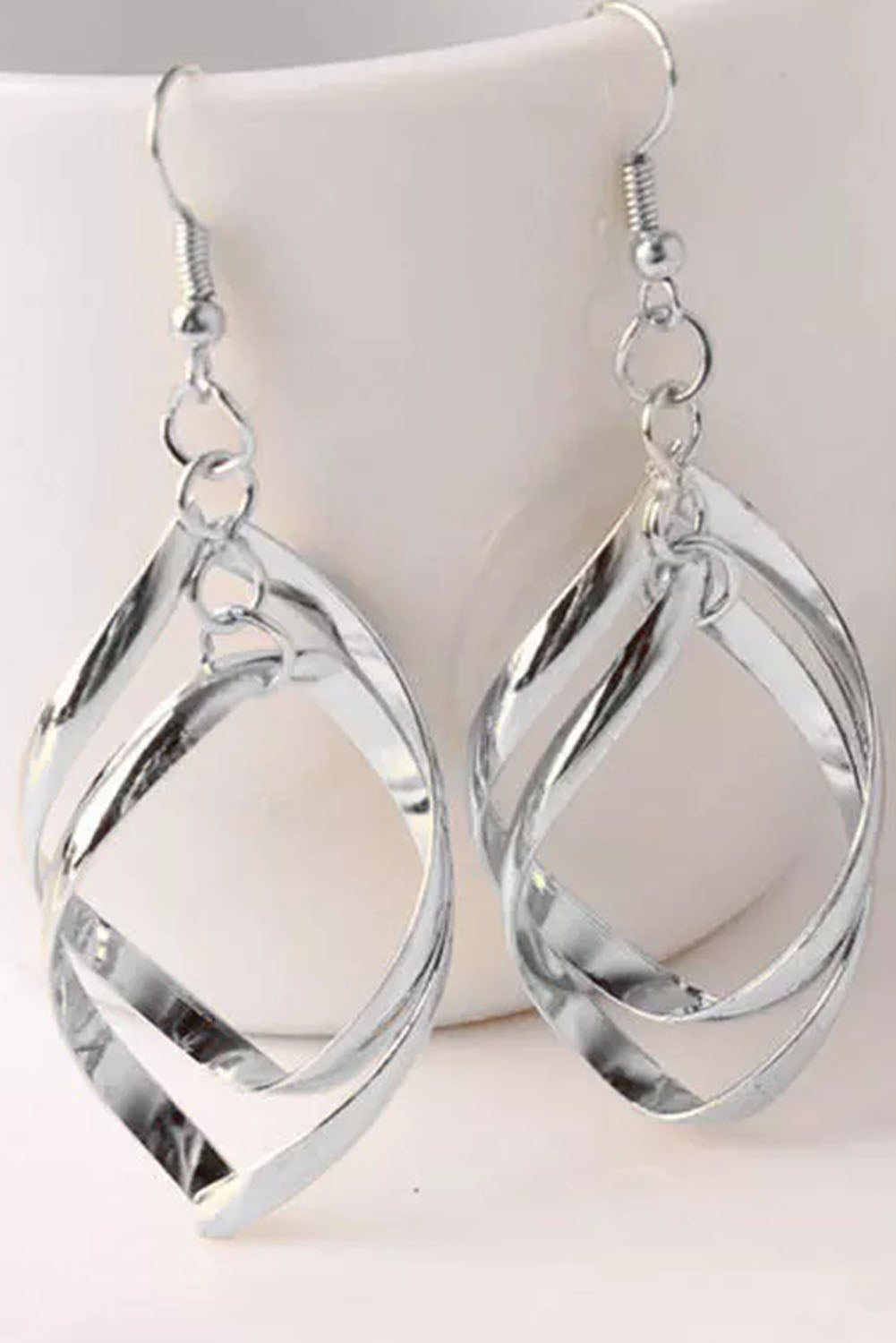 Rings of Silver Alloy Earrings-LOW STOCK!!