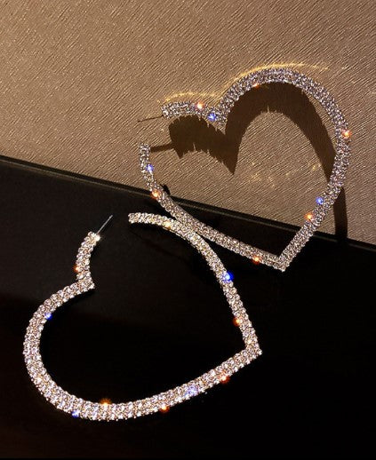 Cover My Heart in Diamonds Earrings-1 left!