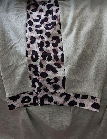 Leopard Shoulder Power Top- 2 LEFT1