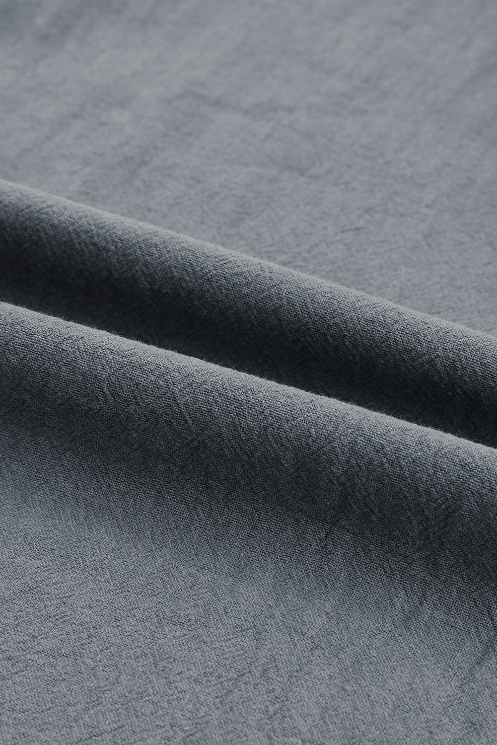 Front Pleated Flowy Slacks-Gray