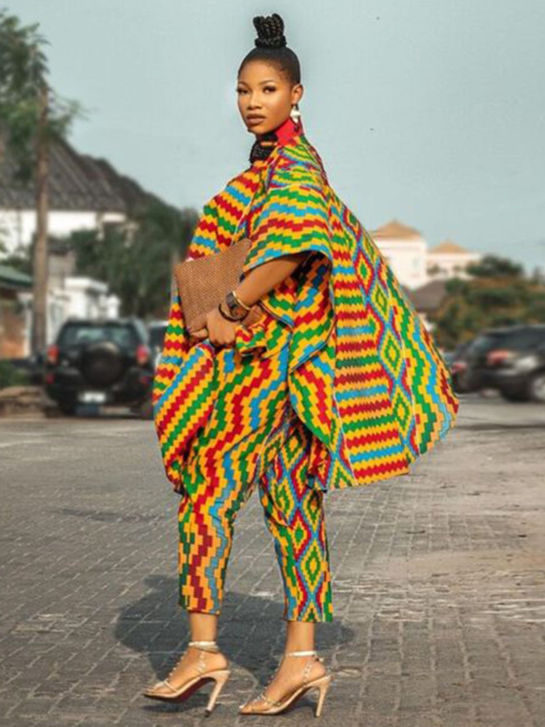 It's Kente Top and Pants Set
