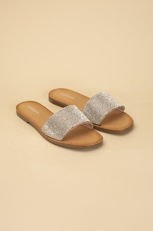 Just Sparkle Rhinestone Slides-LOW STOCK