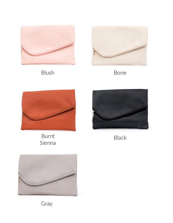 The Joan Foldover  Clutch