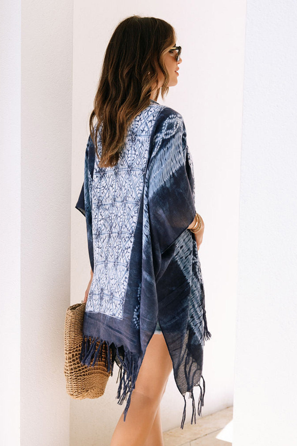 Blue Tassels Kimono