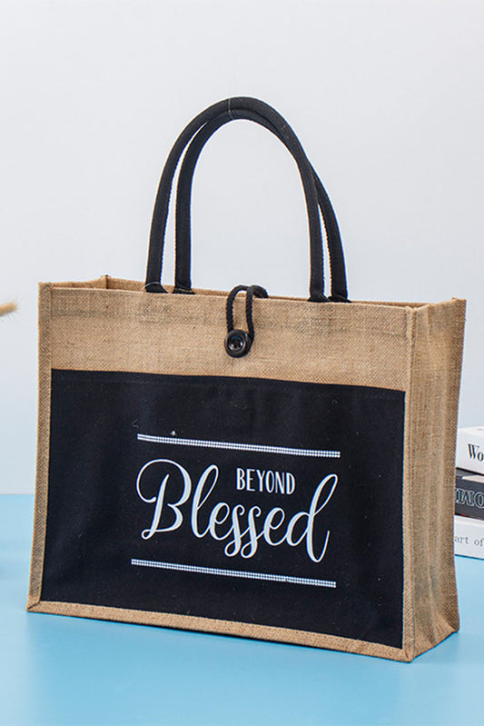 Bag of Blessings Burlap Tote