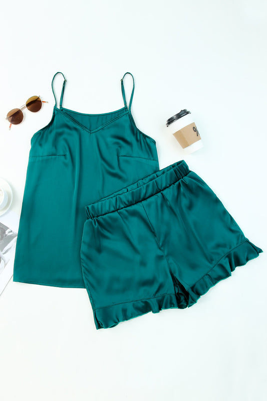 Green with Envy Silky Lounge Set-LOW STOCK!!