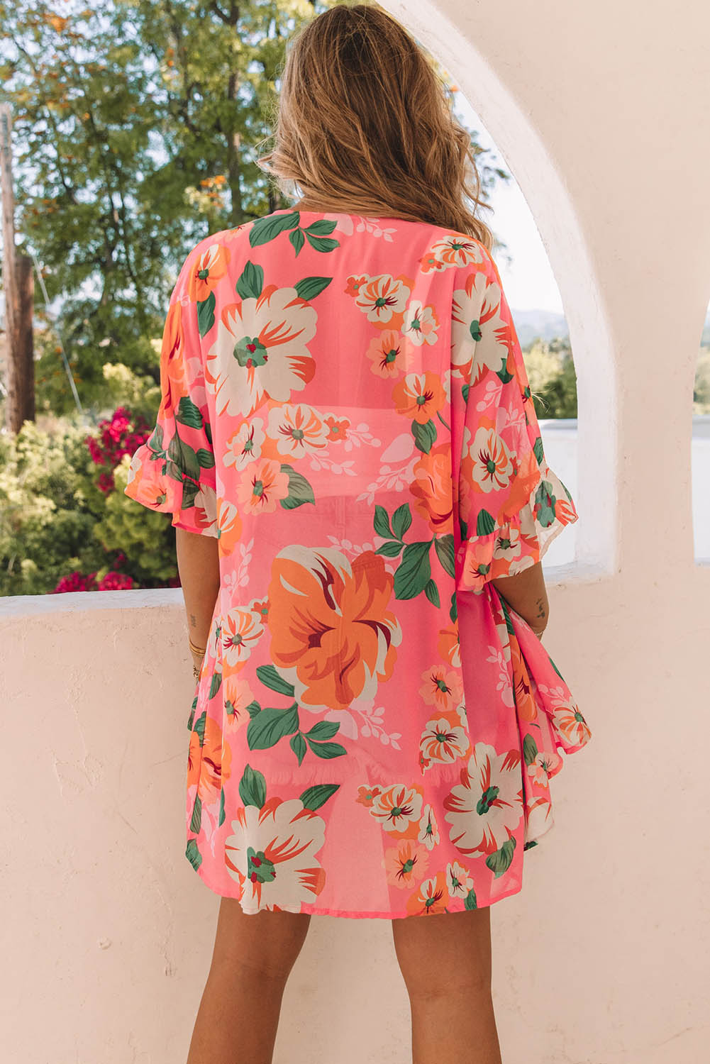 Citrus Floral Kimono