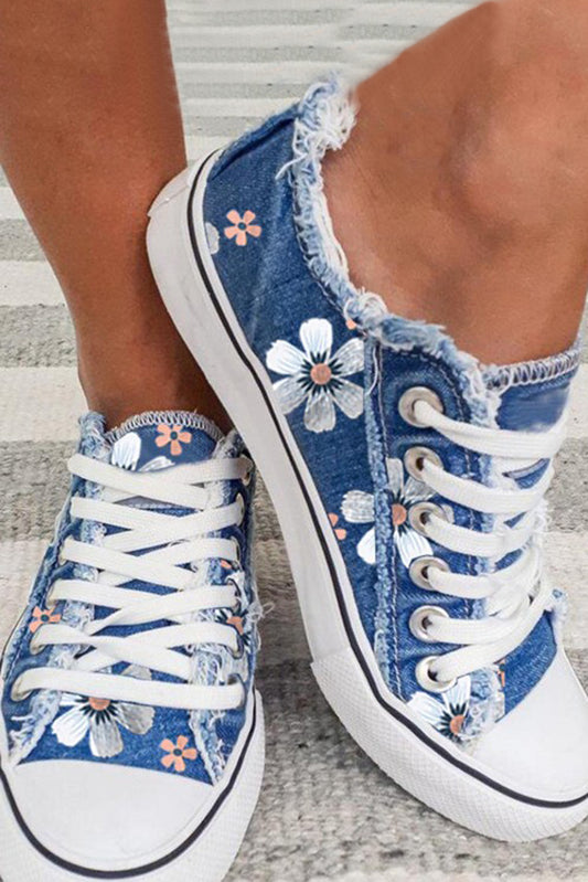 Lazy Dazey Lace-up Canvas Sneakers-LOW STOCK!!